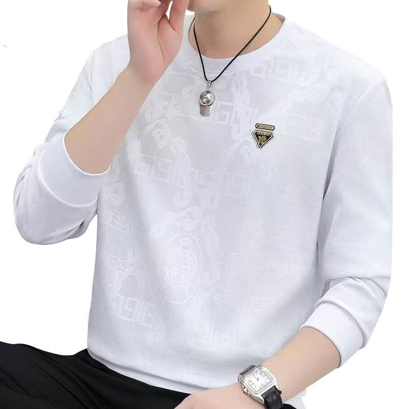 2026 Luxury Brand Designer Clothing Long-Sleeve Sweatshirt For Men, New Jacquard Round-Neck T-Shirt For Spring And Autumn, High-End Men's Top, Fa