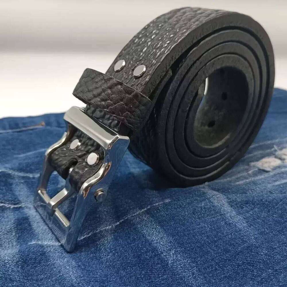 Mens Stainless Steel Buckle Cowhide Handmade Genuine Thickened Belts For Men Luxury Cowboy Belt Gift Full Grain Leather S260228