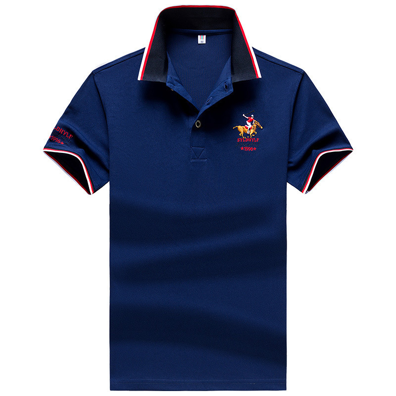 2026 Luxury Brand Designer Clothing Men's Short-Sleeve Polo Shirt 2019 New Style, Turn-Down Collar T-Shirt, Summer Business Casual Fashion, Horse