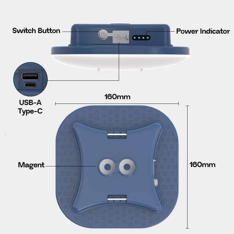 LED Tent Outdoor Camping 13500mAh Rechargeable Battery Household Night Light Emergency Flashlight Portable Lantern S260302