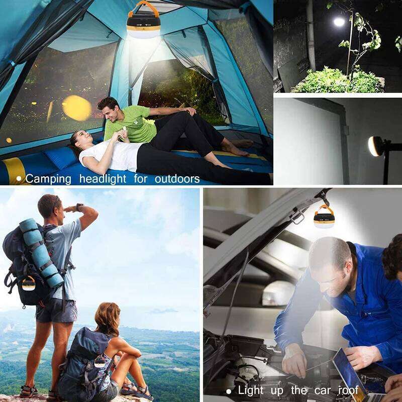 LED Lantern Portable Camping Outdoor Tent Light With 5 Modes Restractable Hook For Backpacking Hiking Home Emergency Lamp S260302