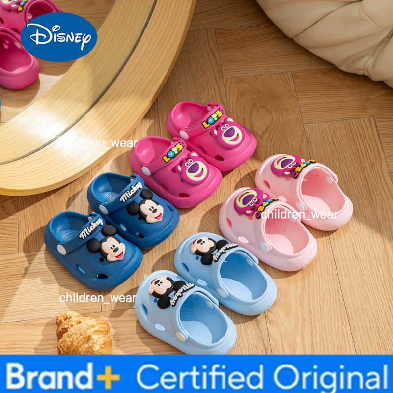 Disney childrens baby cartoon mickey mouse boy girl non-slip soft bottom summer sandals slippers beach shoes H260303