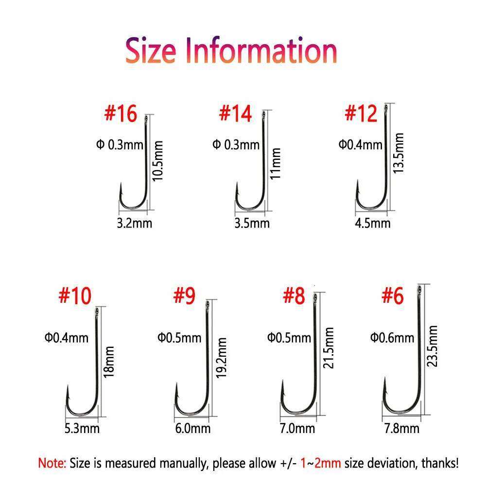 Bimoo 50PCS Aberdeen Long Shank Fish Saltwater Fresh Water Fishing Sabiki Rig Streamer Fly Hook Size 10 4 2 2/0 3/0 Z260228