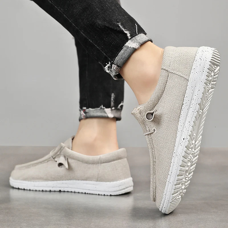 Men Casual Shoes Breathable Lightweight Slip-On Flats Simple Comfortable Solid Color Soft Sole Shoes Men Shose For Sale Loafers 260228