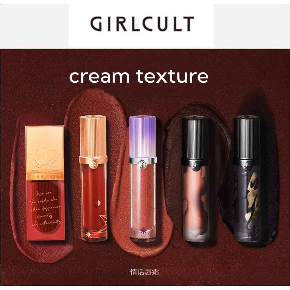 Girlcult Lip Cream Mud Thin Matte Soft Mist Velvet Liquid Lipstick Longlasting Transfer Proof 3.8g Makeup Cosmetics H260302