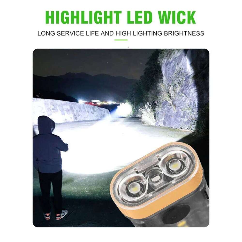 Multifunction Dimming Flashlight Tiny Keychain Rechargeable Waterproof Mini Usb With Magnet Powerful Clip On Pocket Portable Led S260302