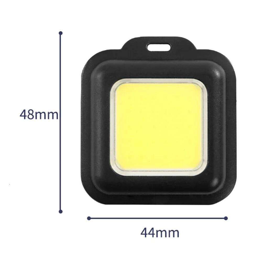 Mini LED Flashlight Keychain Light Multifunctional Portable COB Flashlights USB Charging Work Lights Camping Lantern S260302