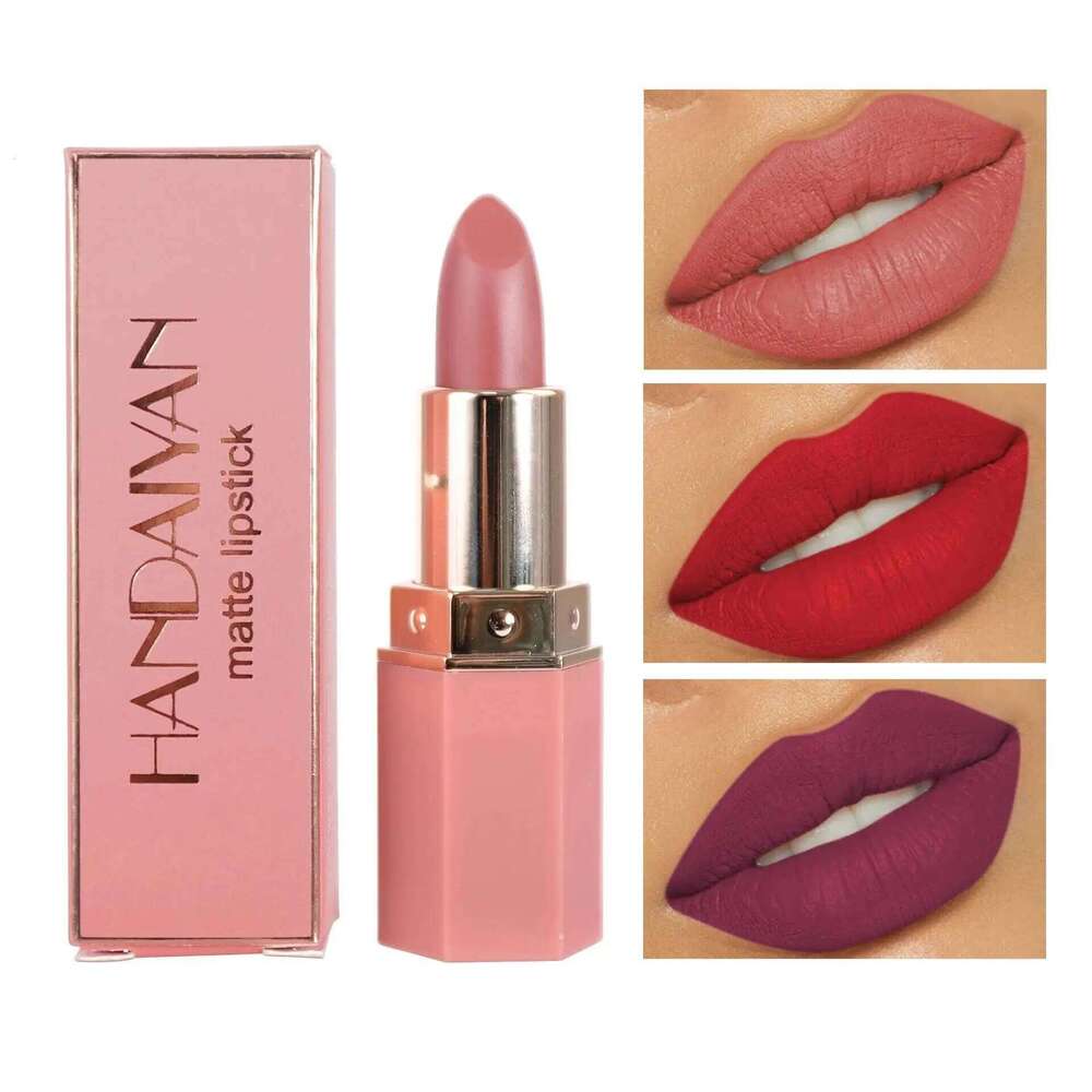 Moisturizing Matte Lipstick 6 Shades Long Lasting Non Transfer Nude Lip Gloss HANDAIYAN Cosmetics For Ladies H260302