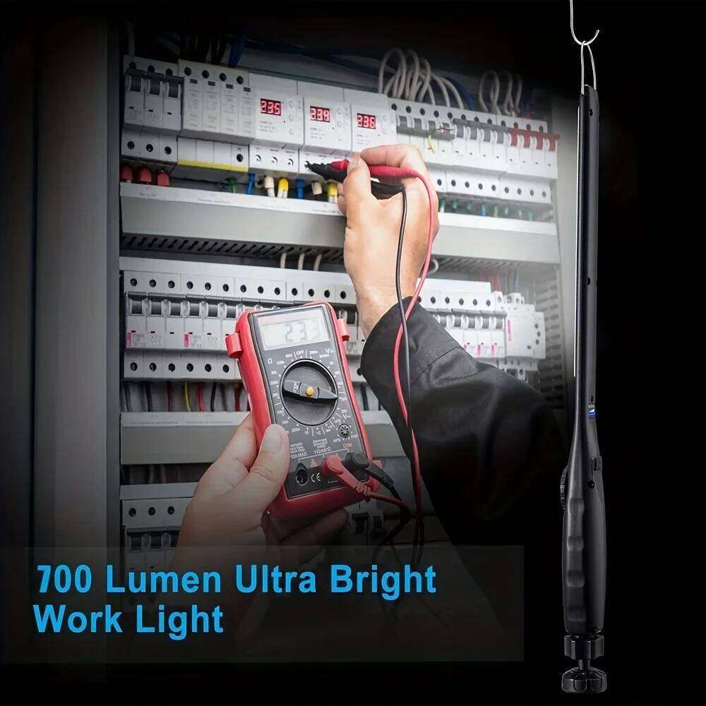 Rechargeable COB Work - 700LM Brightness Magnetic Base&Hook,Dimmable Emergency Light for Car Repair Inspection Camping S260302