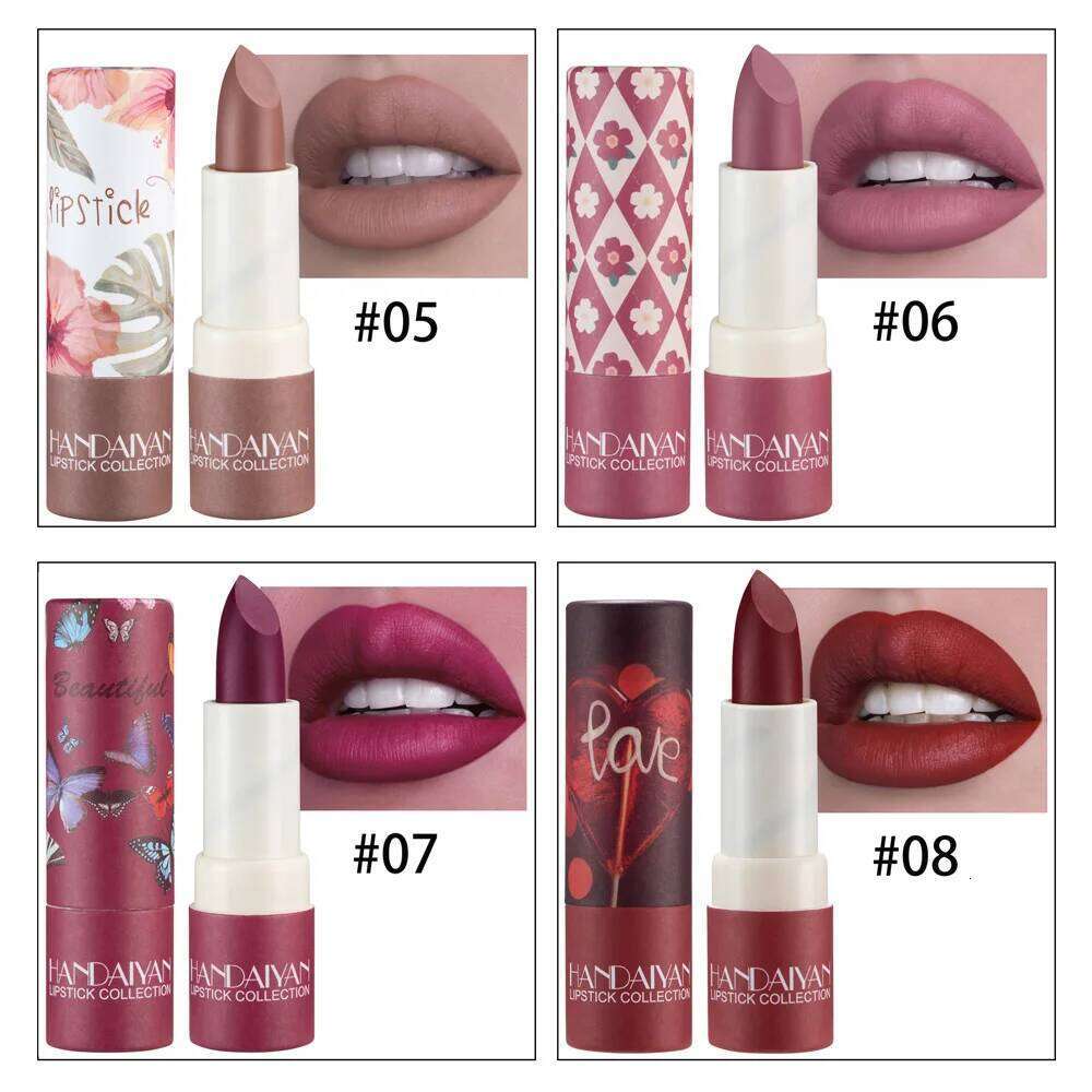 Matte Moisturizing Velvet Lipstick Edition Soft Smooth Nude Red Makeup Lip Stick Collection Waterproof Long-Lasting Cosmetics H260302