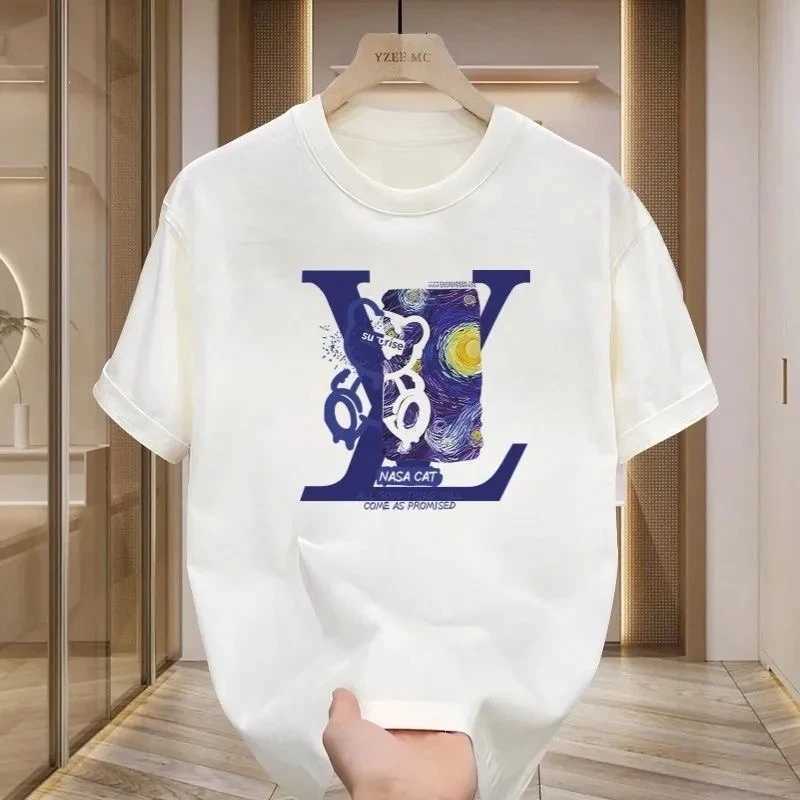 T-shirt 2026 Spring Summer New Men's Fashion Casual Trendy Brand Round Neck Cotton TopT260303