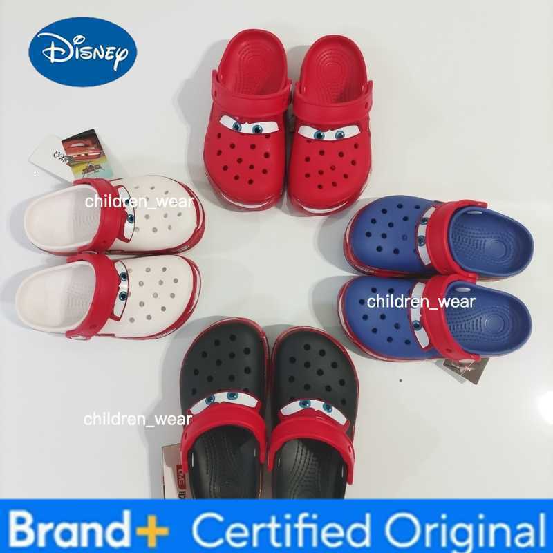 Disney Lightning Mcqueen Red 95 Car Luminous ChildrenS Slippers Black White Blue Sandals Breathable Wear-Resistant No H260303