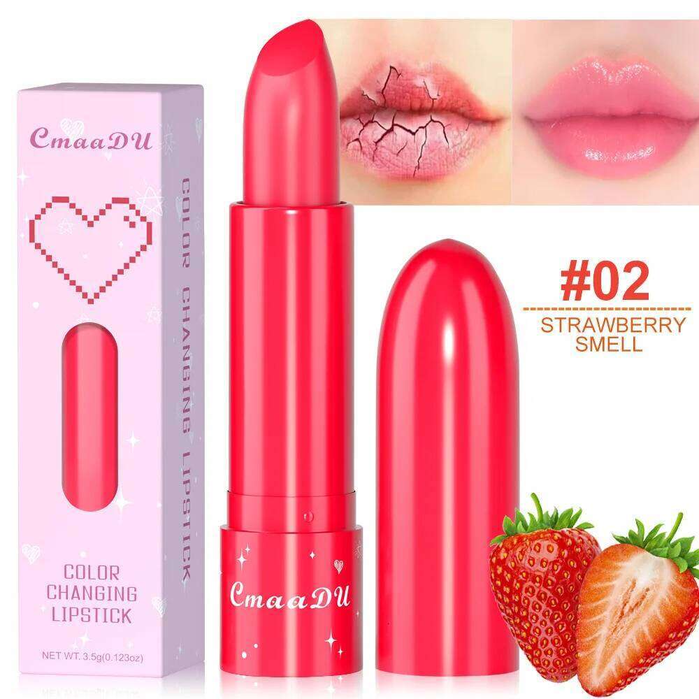 1 Pcs Fruit Change Moisturizing Moisture Lip Gloss Color Not Easy to Decolorize Lipstick Embellish Skin Tone Gift H260302