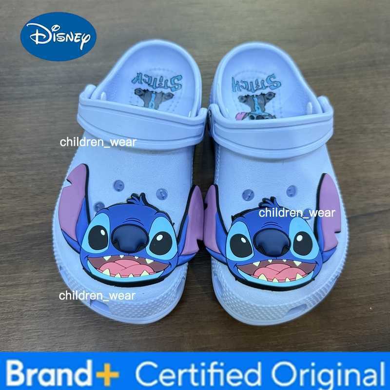 Disney Blue Stitch Shoes Cartoon Beach Shoes Slippers Sandals Non-Slip Breathable Wear-Resistant No Children Slippers H2603031