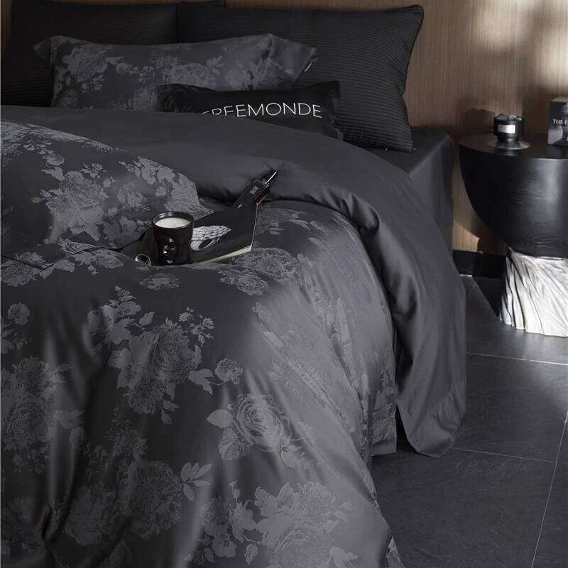 cotton four-piece set of jacquard quilt cover, bed sheet villa luxury high-end bedding W260302