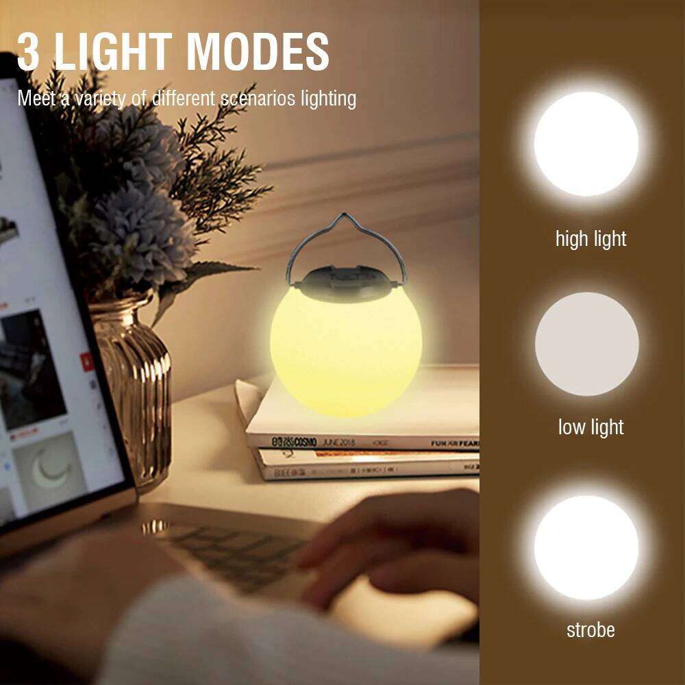 Portable Baby Night Lights Type-C Rechargeable 2835 LED Emergency Lantern Warm Eye Protection Desk Read Lamp Tent Lighting Bulb S260302