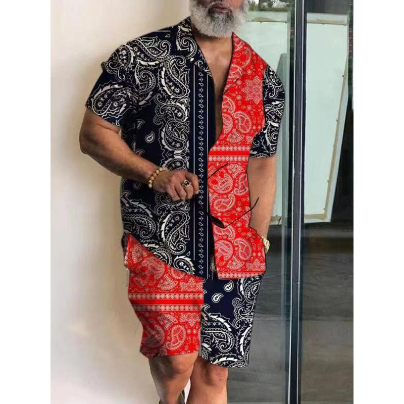 2026 Luxury Brand Designer Clothing 2025 New Fashion Men's Shirt, Personalized Casual Short-Sleeve Shirt And Shorts Set For Men