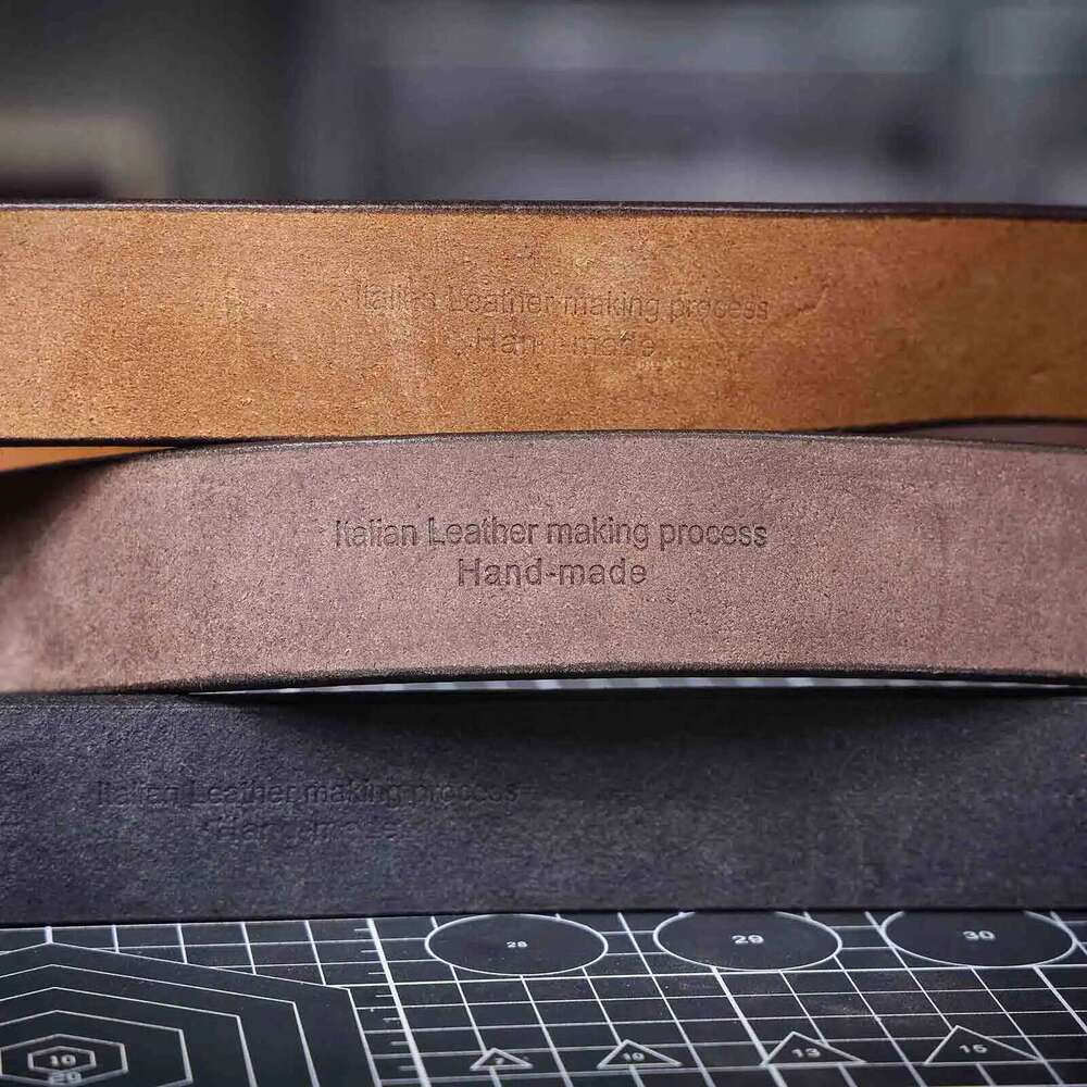 Genuine Men's Cowhide Belts Stainless Steel Buckle, Italian Thickened Leather With Box,Ideal Choice For Gift S260228