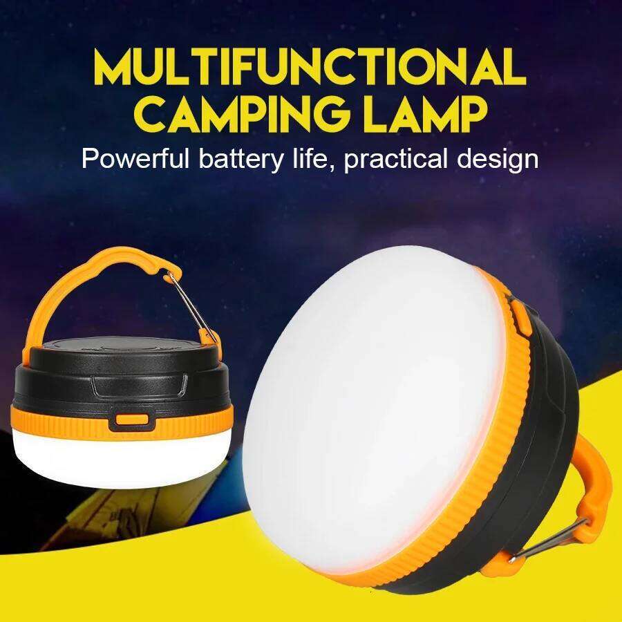 LED Mini Light 3 Modes Portable Outdoor Waterproof Lamp Emergency Lighting Magnet Hanging Camping Night Lantern S260302
