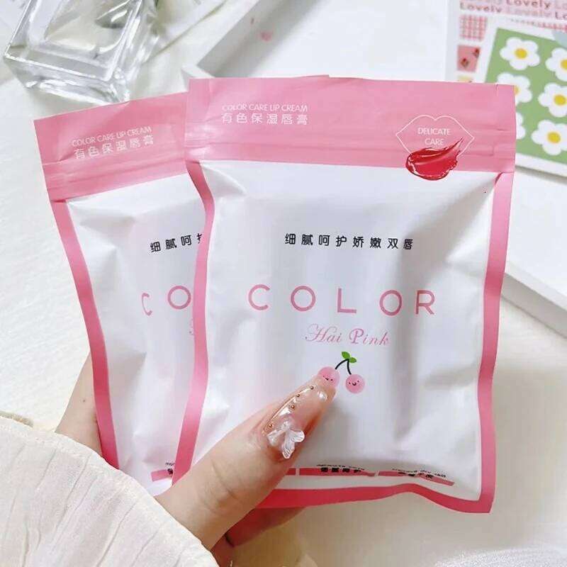 3-Piece Water Glow Oil Long-Lasting Moisturizing Anti-drying Plumping Colored Balm Lipstick Fade Lip Line Makeup Set H260302