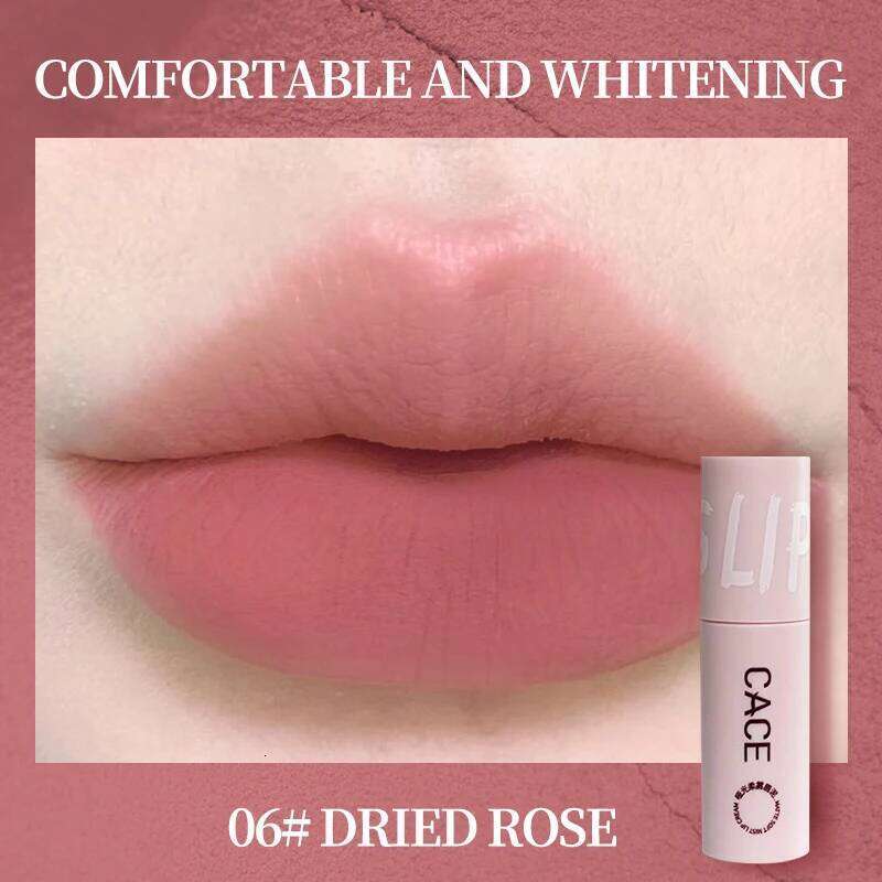CACE Matte Mist Velvet Nude Liquid Lipstick Waterproof Lasting Lipgloss Non-stick Cup Sexy Tint Korean Cosmetics Lip Mud H260302