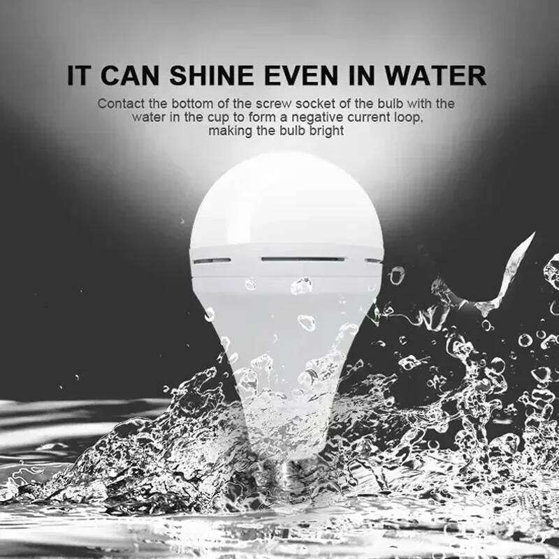 E27 Rechargeable LED Lamp Bulbs 9W 15W High Brightness Emergency Light Bulb Outdoor Camping Fishing Portable Lamps Lights S260302