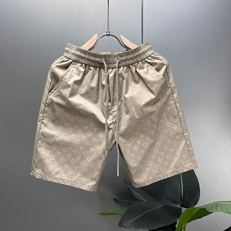 Luxury Brand Designer Clothes S77 Ice Silk Shorts P15/Black, Green, Khaki M-3Xl Thin Khaki Version As Shown In The Picture