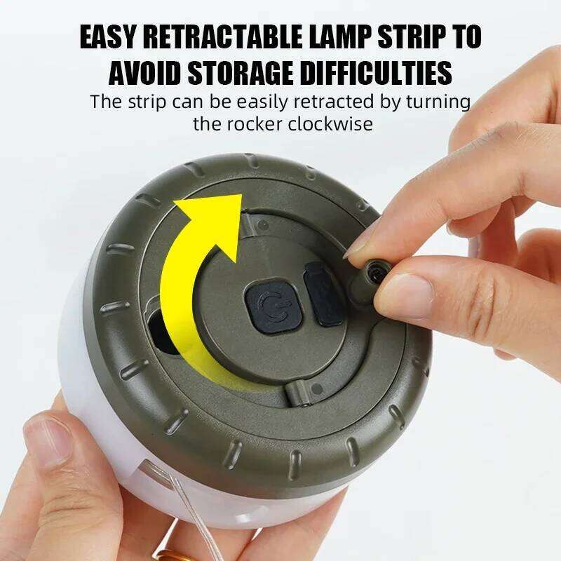 LED Light String Portable Camping Lights 1800mAh Rechargeable 8m Outdoor Atmosphere Tent Wedding Christmas Decor Strip Star Lamp S260302