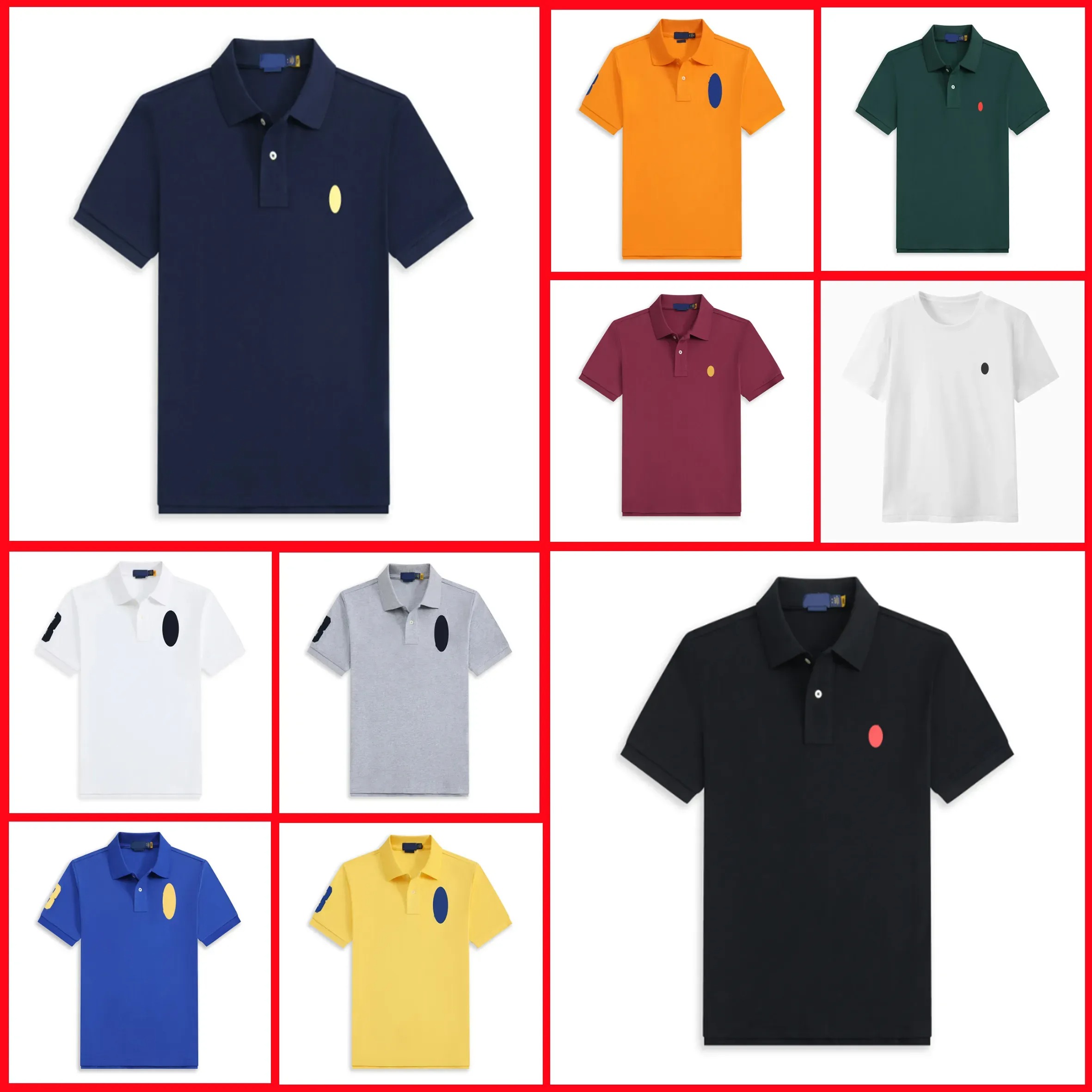 Men designer T shirt Summer fashionable Polo shirt Cotton embroidered casual fitted short sleeved shirt High quality comfortable and breathable shirts