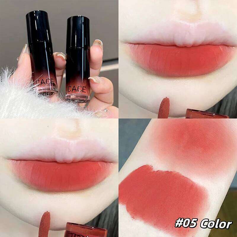 Matte Nude Velvet Liquid Lipstick Waterproof Long Lasting Gloss Peach Tint Mud Glaze Rose Red Lip Stain For Women H260302