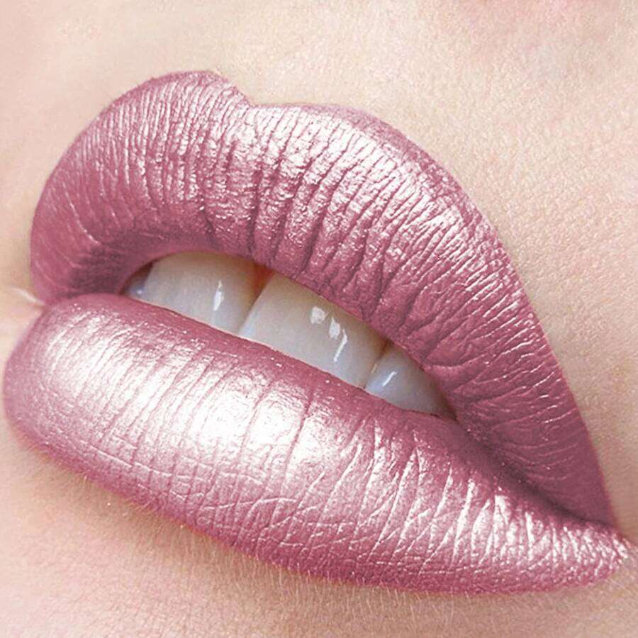 7 colors Sparkling Metallic Finish Lipstick Hydrating Red Pink Glitter Tint Shine Color Highly Pigmented Lip Makeup Gift H260302