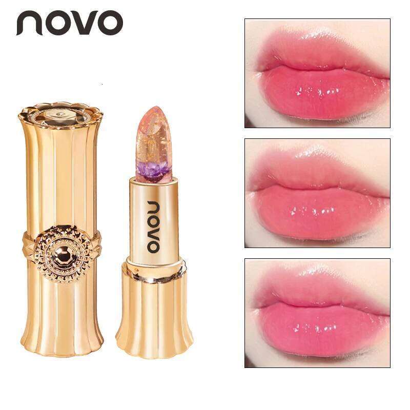 Jelly Crystal Lipstick, Long Lasting Nourishing Moisturizing Anti-Chapped Balm, Temperature Color Changing Lip Gloss H260302