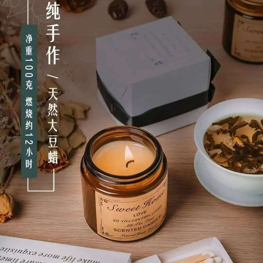 Handmade Sleep Aid Home Bedroom Aromatherapy Candles Smokeless Fragrance Decorative Gifts W260303