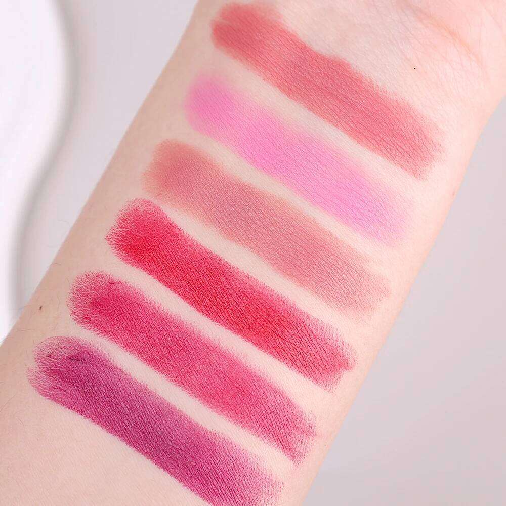 Rose Pink Nude Matte Velvet Lipstick Color Rendering Lasting Non-stick Cup Sexy Lipsticks Waterproof Beauty Lips Makeup Cosmetic H260302