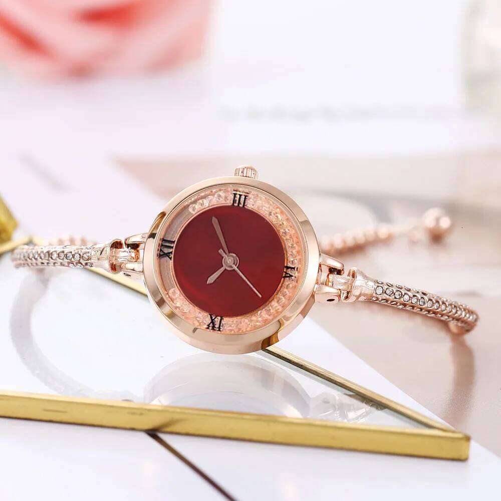 Fashion Rhinestone Women's Watch Fine Strap Female Analog Quartz Bracelet Watches Reloj Mujer Girls Clock Gift XJ260303