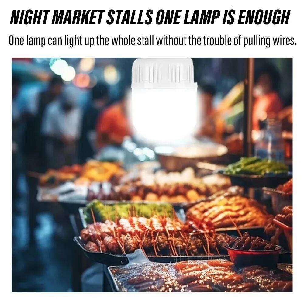 1-10pcs Outdoor USB Rechargeable LED Lamp Bulbs High Brightness Emergency Light Hook Up Camping Portable Lantern Night Lights S260302