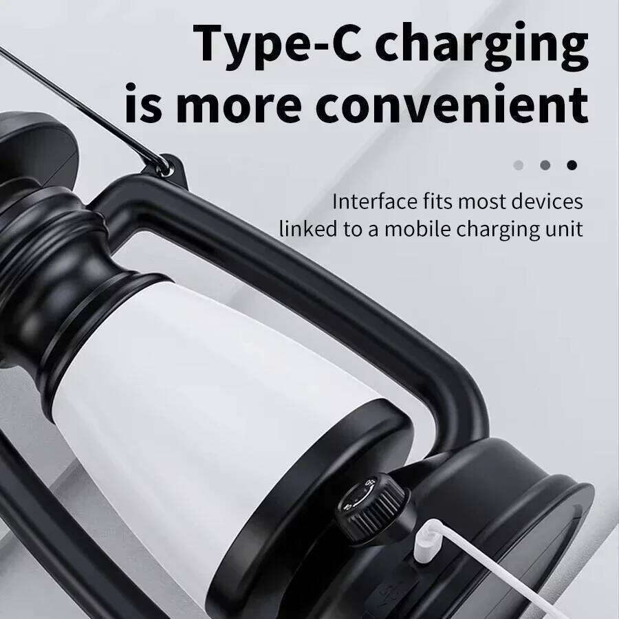 USB Rechargeable Portable Camping Lanterns Hanging Tent Light 3000-5000K Stepless Dimming Outdoor Waterproof Torch S260302