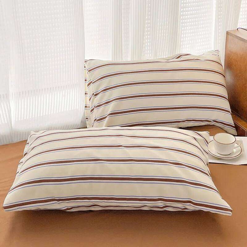 Y1 HomeINS Stripe Series Printed Soft Bedding Set Duvet Cover Bedclothes Bedspread Pillowcases Flat Sheets Comforter Sets for Gi W260302