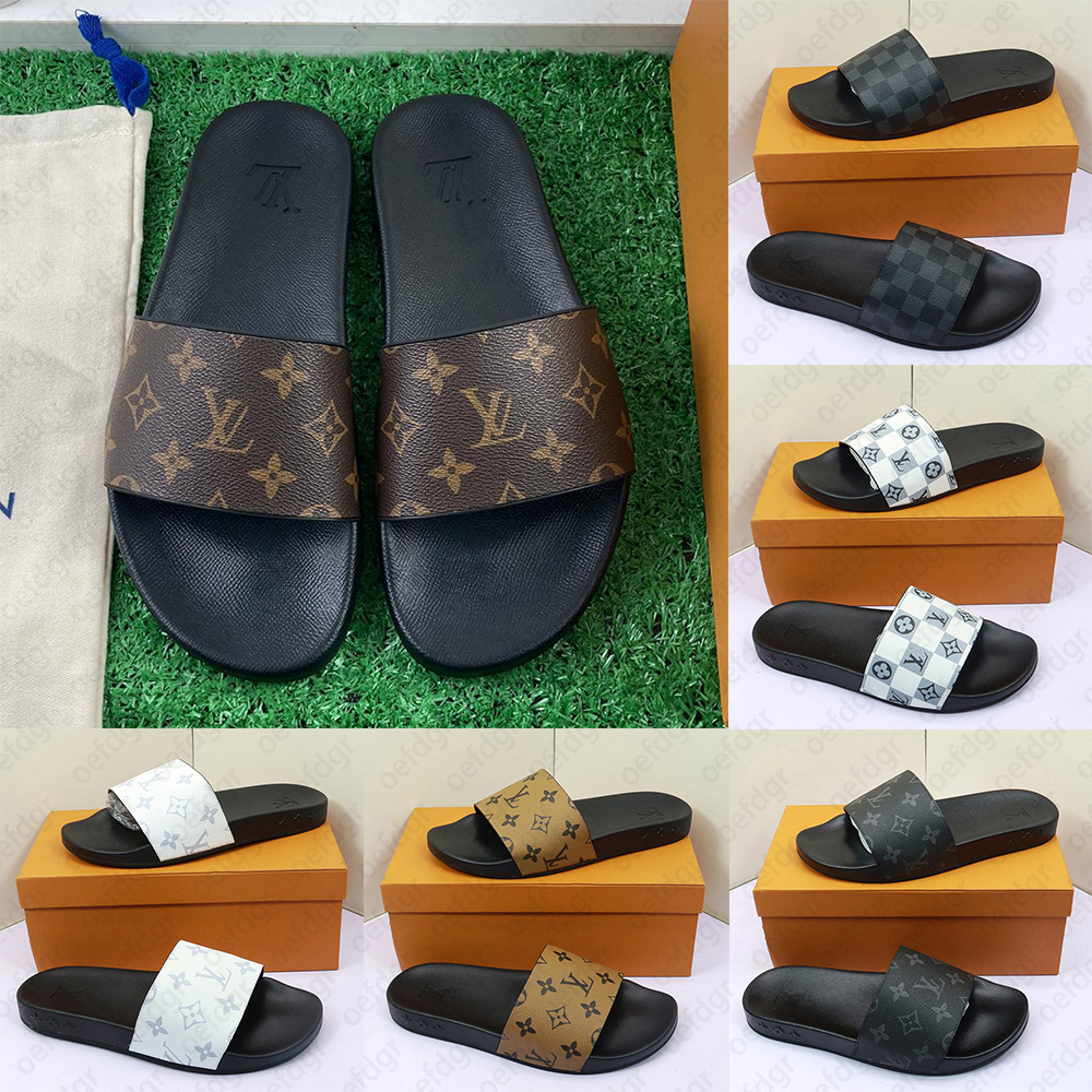 Sandals designer shoes slides slippers classic designer sandals women new model candy series slippers high quality couple style old flower brown shoes size 35-44