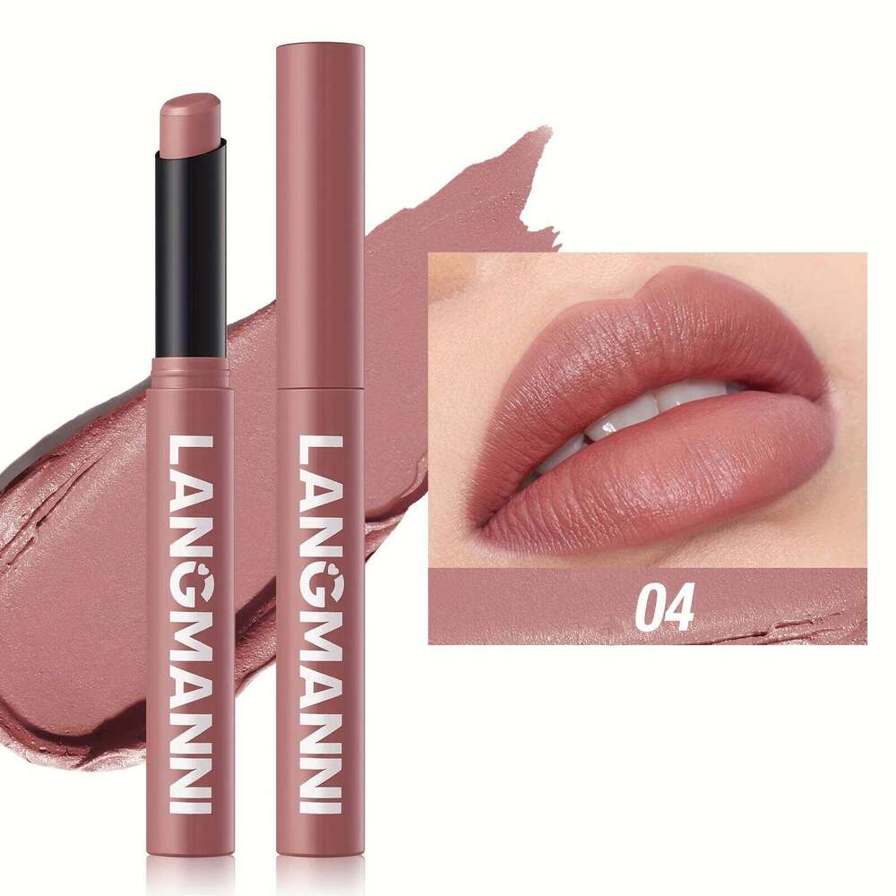 Highly Pigmented Long-Lasting Matte Lipstick Crayon - Available In Berry, Coral, Pink, And Red Shades H260302