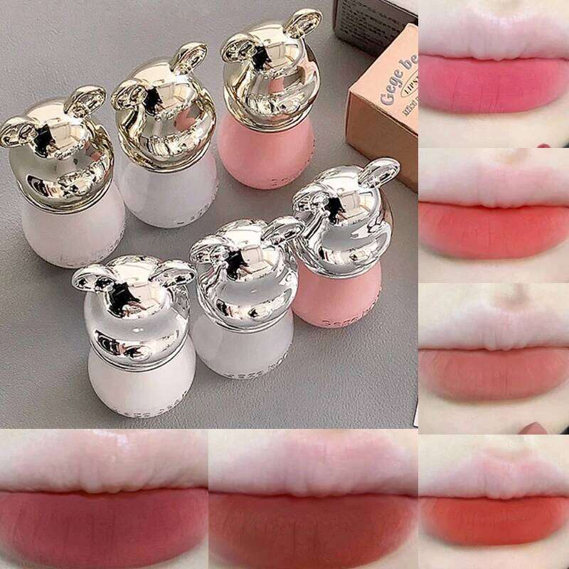 Gege Bear Velvet Matte Lipstick - Flawless Coverage, Soft Glam Finish,Essential for summer travel, long-lasting makeup, H260302