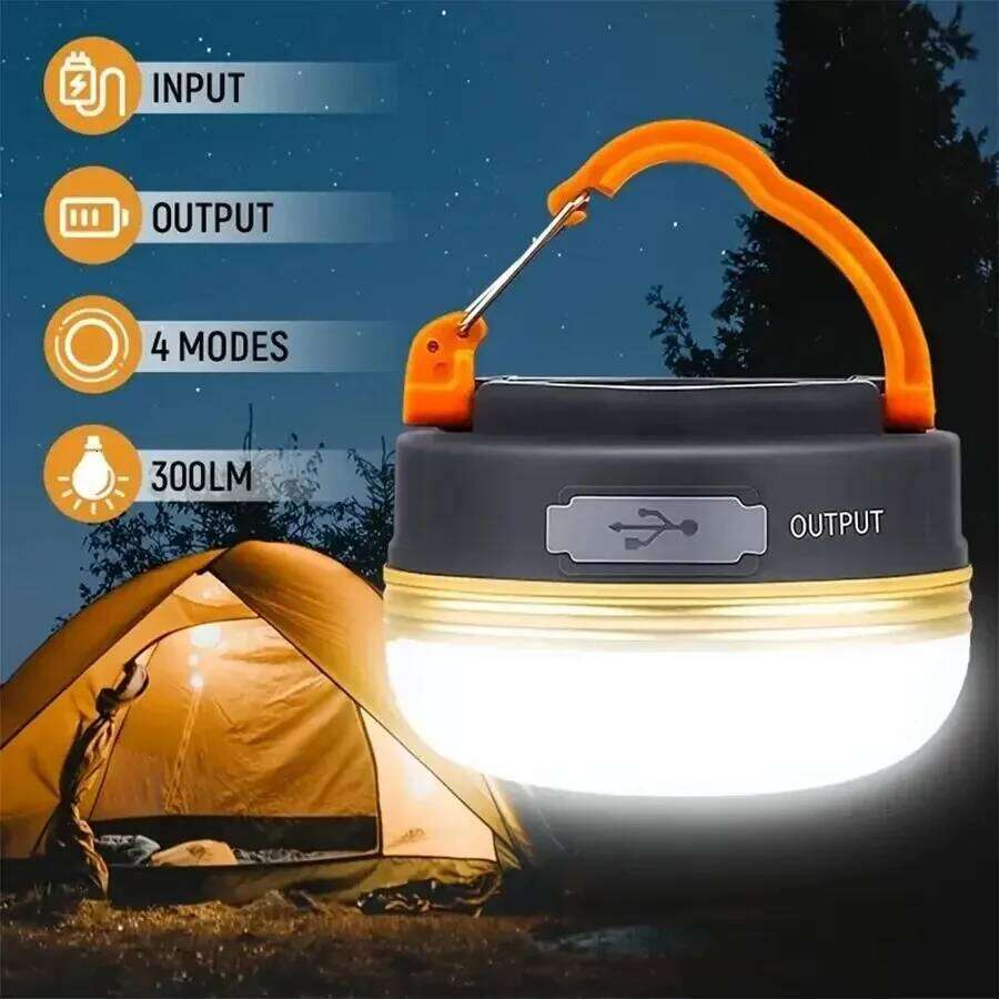 10W LED Portable Light Built-in 1800mAh Battery USB Rechargeable Tent Lantern Outdoor Hiking Night Hanging Camping Lamp S260302