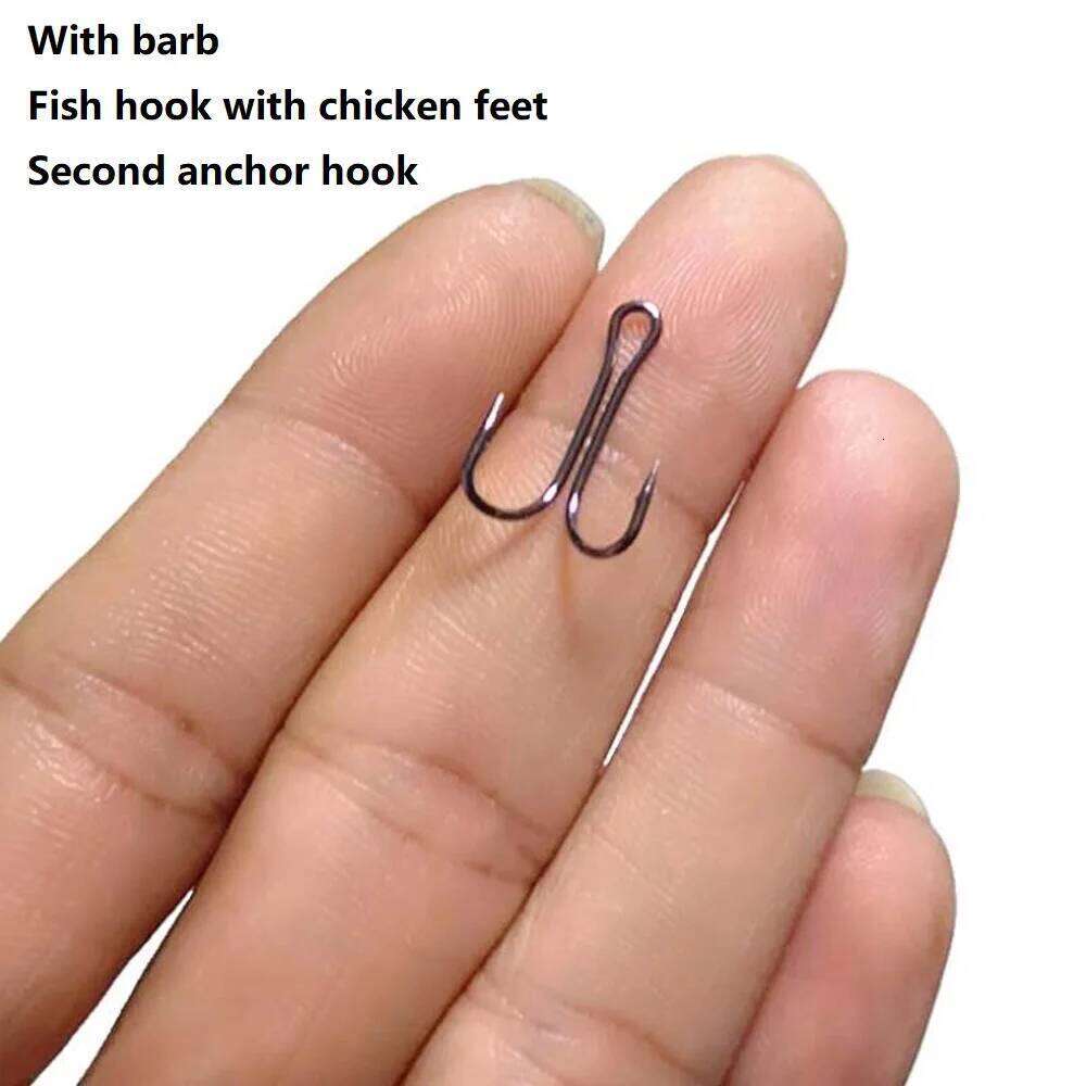 10pcs/lot Long Shank Double Fly Tying Fishing hooks Weedless Duple Hook For Soft Lure Jig Bass Carp Fish tackle Accessories Z260228