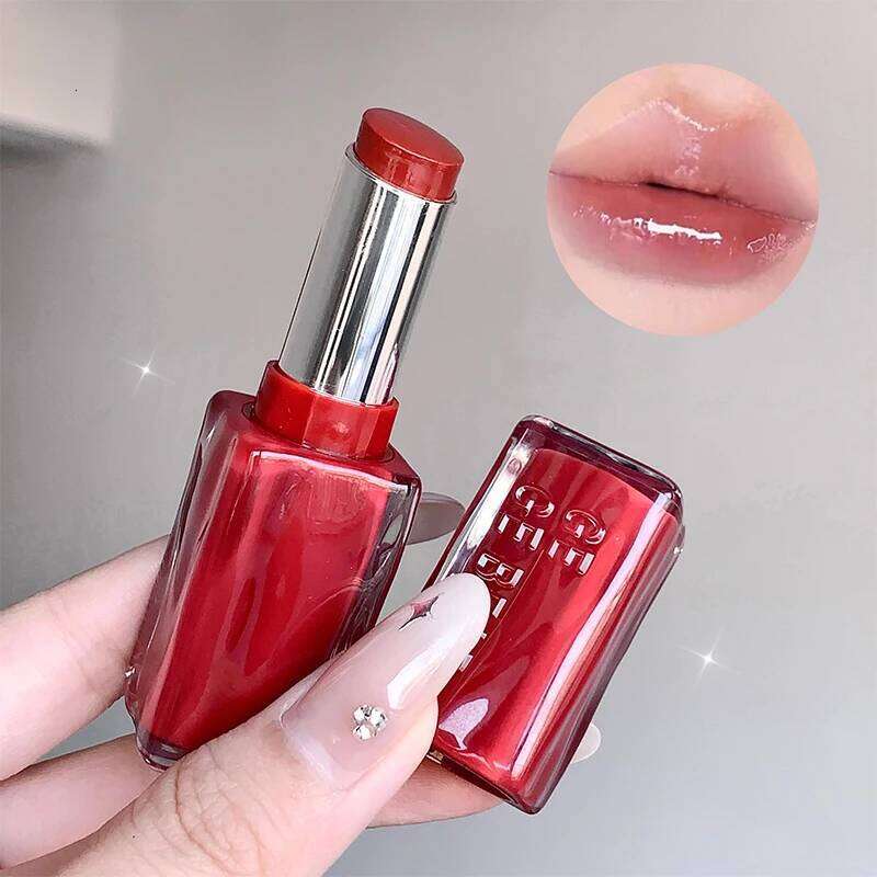 Gege Bear Mirror Gloss Lipstick Ice-Translucent Water-Gloss Finish, Plumping and Hydrating H260302