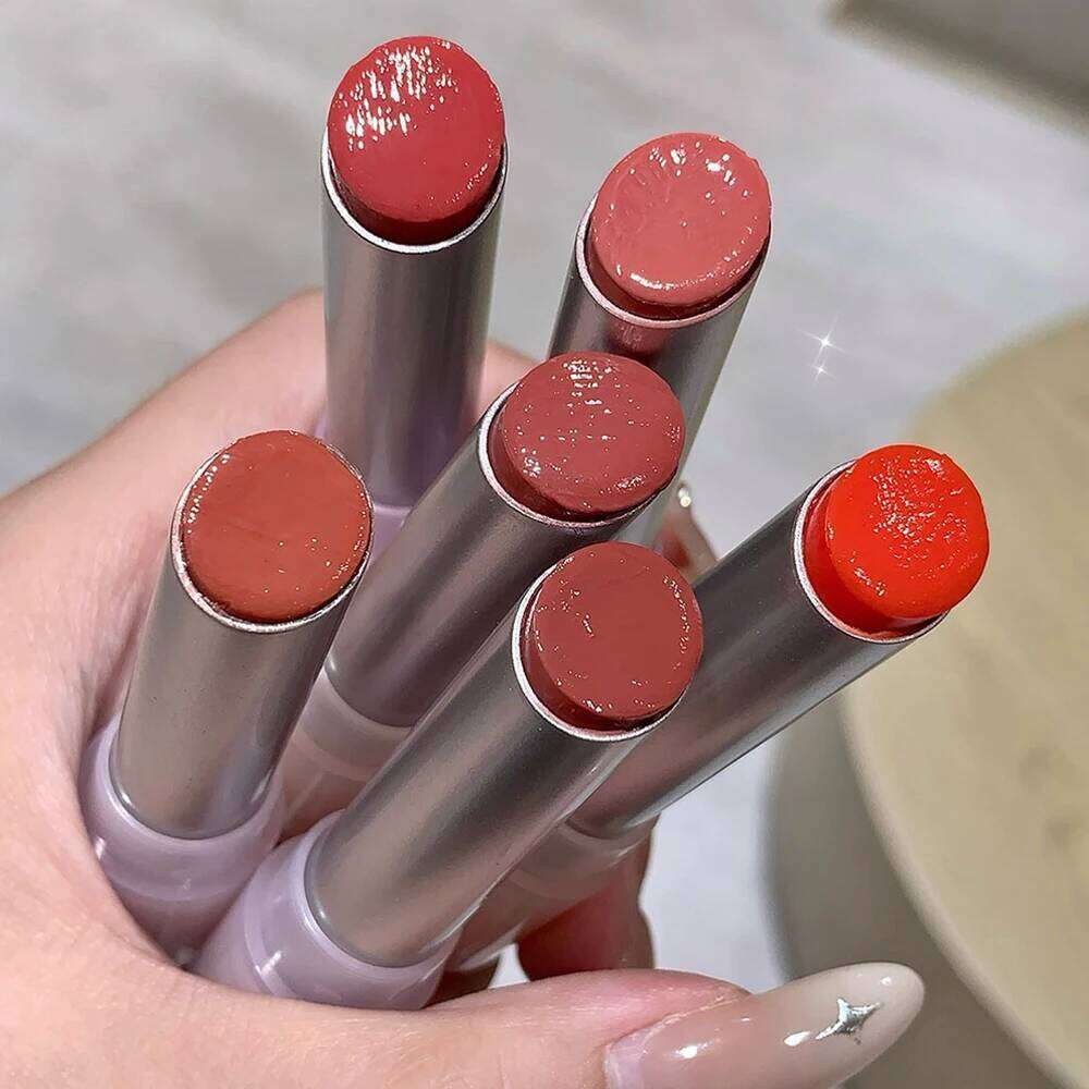 Cappuvini Sweet Girl Gloss Mirror Lip Glaze Pouty Lips Moisturizing Water Light Long-lasting Makeup Lipstick Valentines Gift H260302
