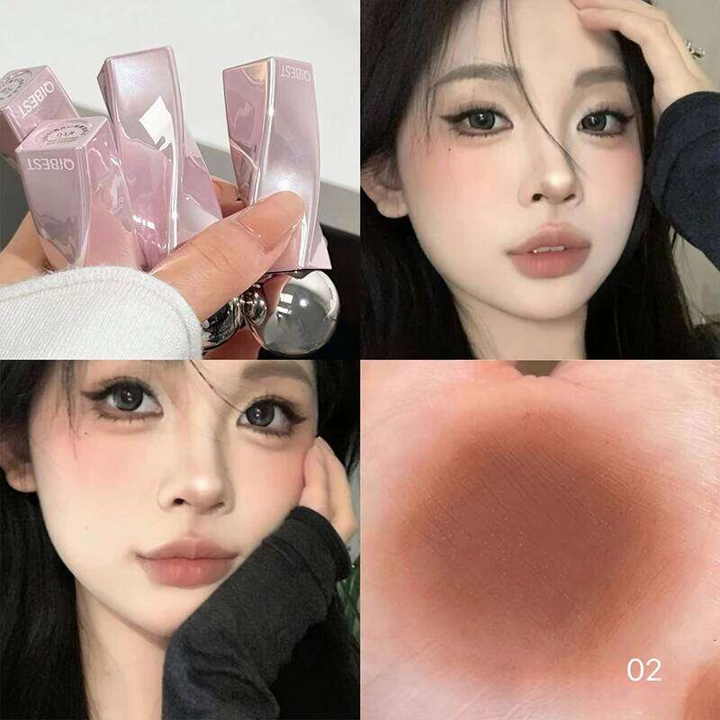 QIBEST Matte Velvet Gloss Waterproof Liquid Lipstick Nude Tint Makeup Glaze Red Lip Stain Korean Cosmetics H260302