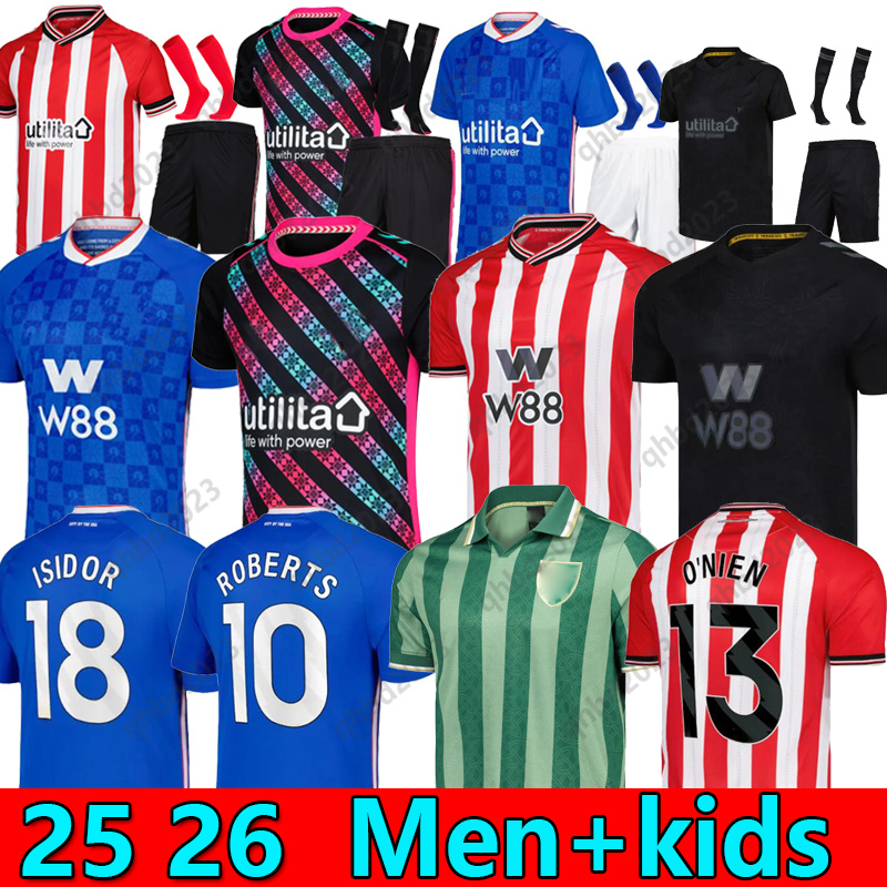 25 26 SUNDERLAND Soccer Jerseys STEWART MEPHAM MUNDLE ROBERTS JOBE HUME CIRKIN MAYENDA RIGG O'NIEN 2026 2025 Football Shirt PRITCHARD Mens Jersey Kids Kit top S-4XL
