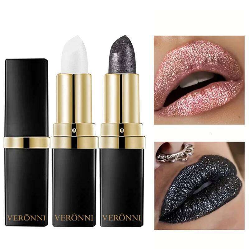 Diamond Shimmering Set,High Pigmented Metallic Lipstick Glitter Lipgloss Lips Makeup Cosmetics Sexy Make Up H260302