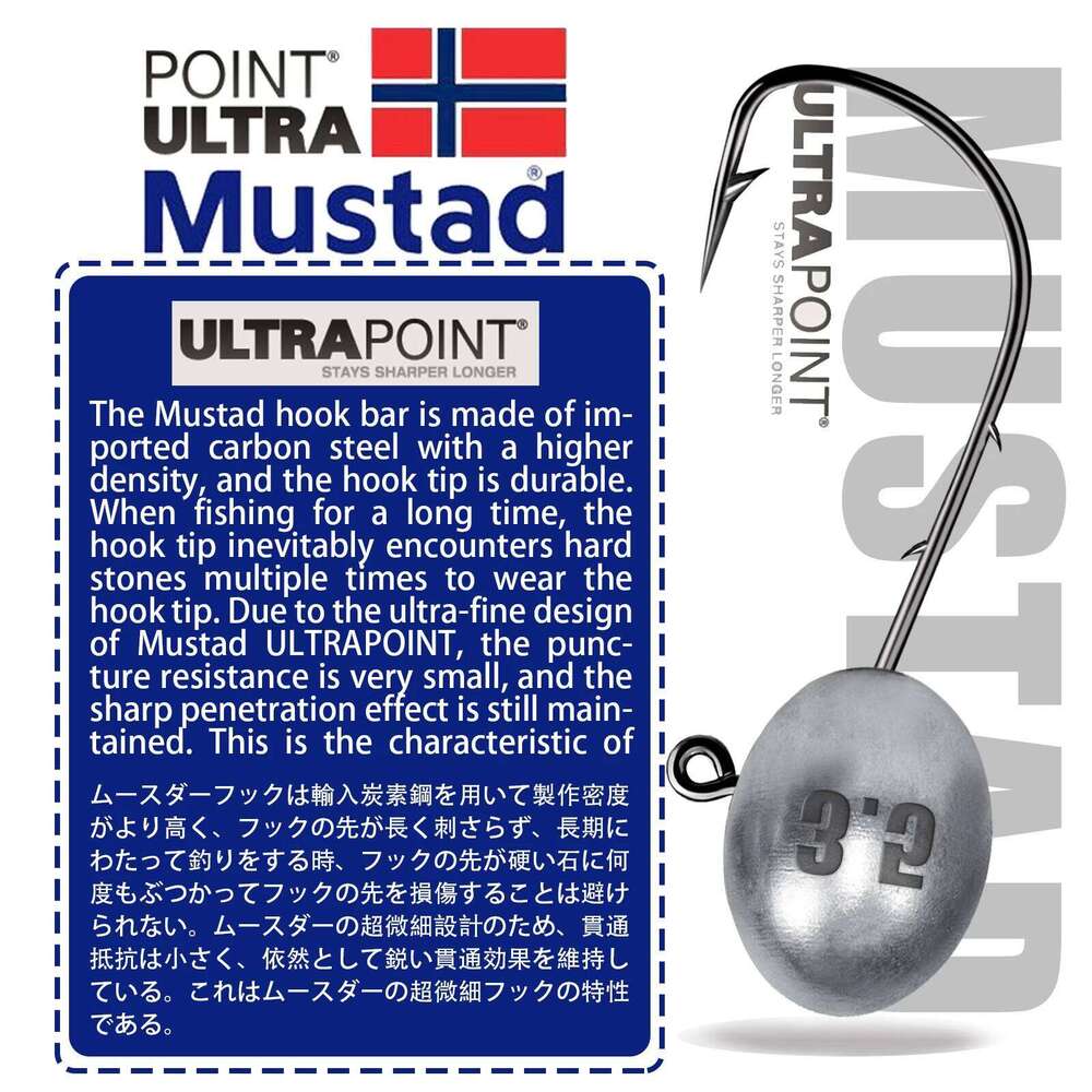 New 5pcs/lot Jig Head 3X Rockfish Ajing Fishing Hook 0.8-7g For Soft Worm Lure Pesca Goods Bass Pike Trout Fish Accessories Z260228