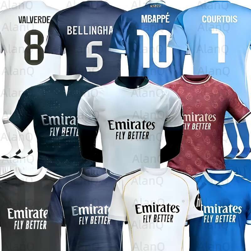 3xl 4xl MBAPPE 25 26 27 BELLINGHAM Real 4Th Madrids Soccer Jerseys RODRGO VINI JR MODRIC Football Shirt men kids kit 2026 VALVERDE ENDRICCK Arda Guler CAMAVINGA 16-2